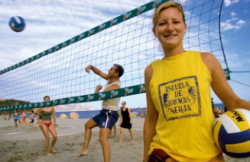 スペイン留学　ジュニアサマー・アクティビティ　ビーチバレー