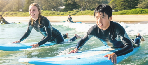 ジュニア留学　オーストラリア　英語とサーフィンレッスン