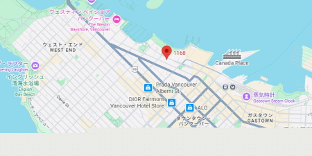 カナダ留学　ILAC バンクーバー　コルドバ校マップ