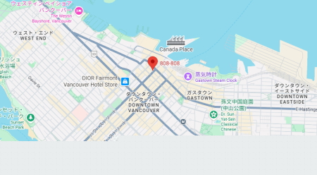 カナダ留学　ILAC バンクーバー　ウエスト・ヘイスティング校マップ