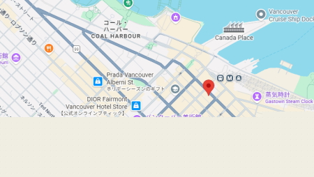 カナダ留学　ILAC バンクーバー　ヘイスティング校マップ