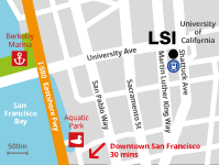 アメリカ留学　LSIサンフランシスコ校マップ