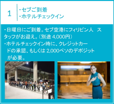 1日目　セブ空港到着